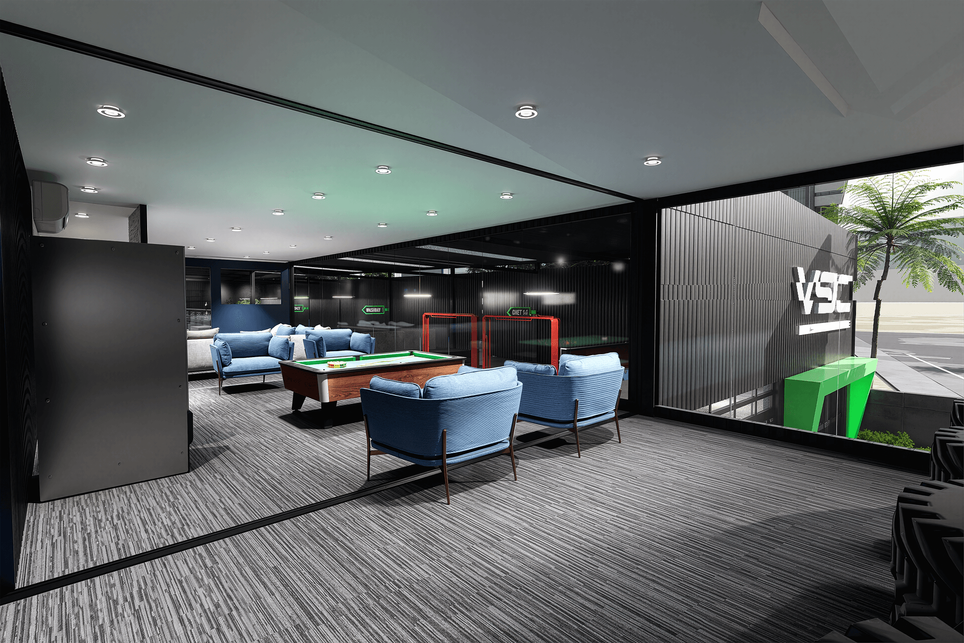 Customer Lounge & Games Area