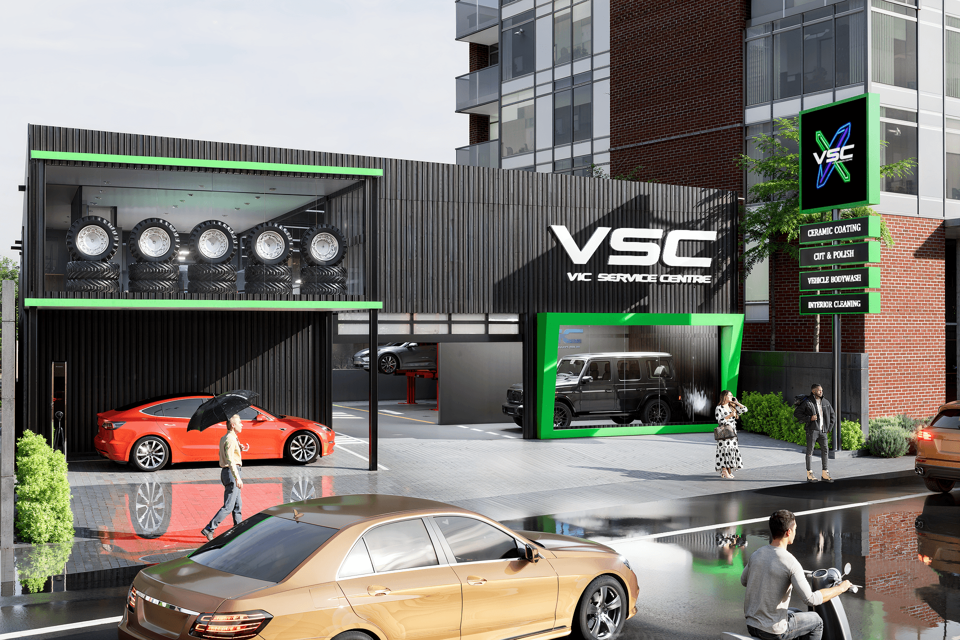 VSC Storefront & Tyre Display