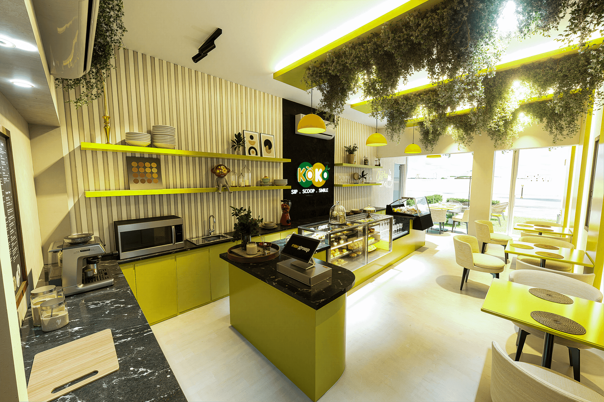 Café Prep Counter & POS