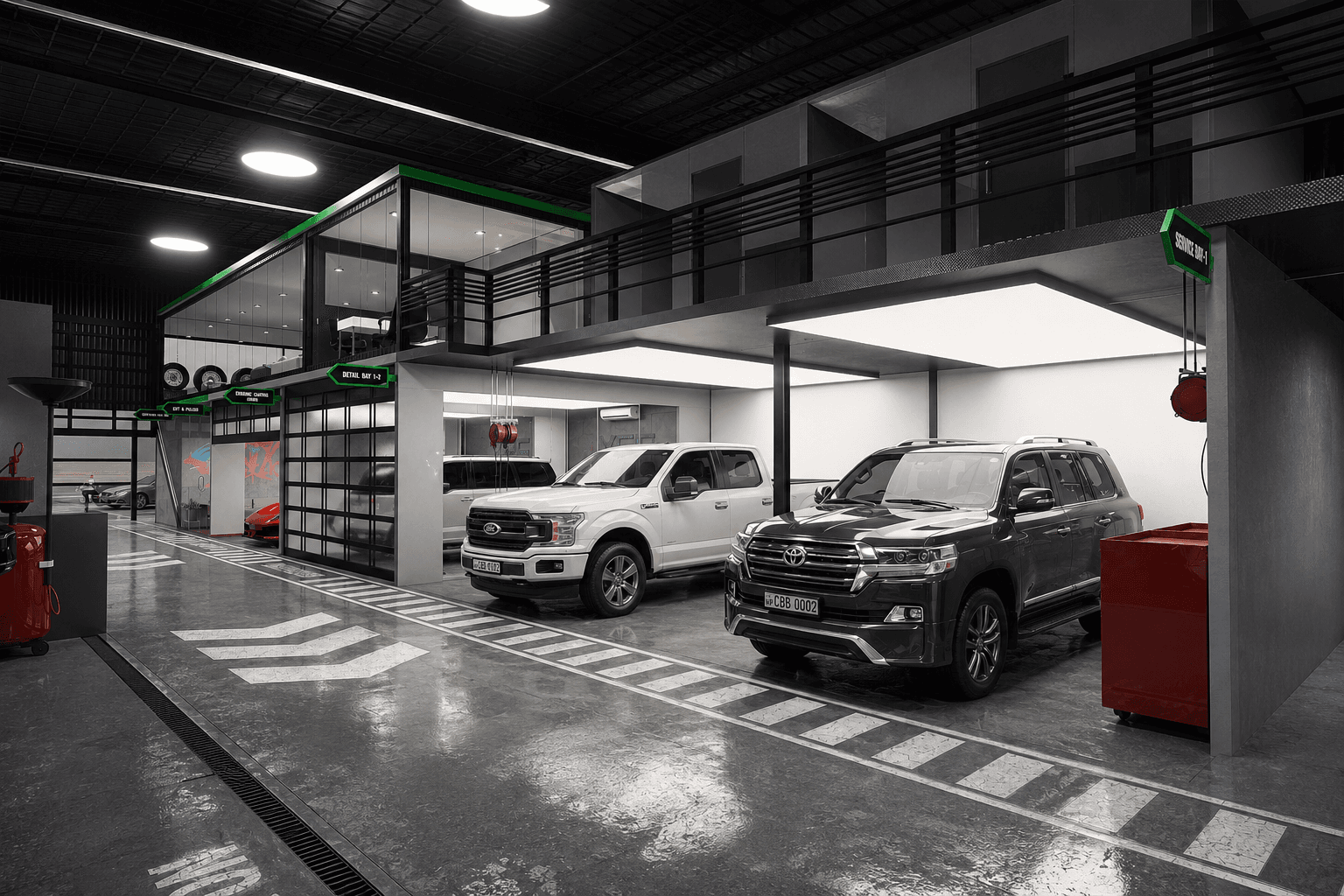 VSC Service Bays & Mezzanine Office