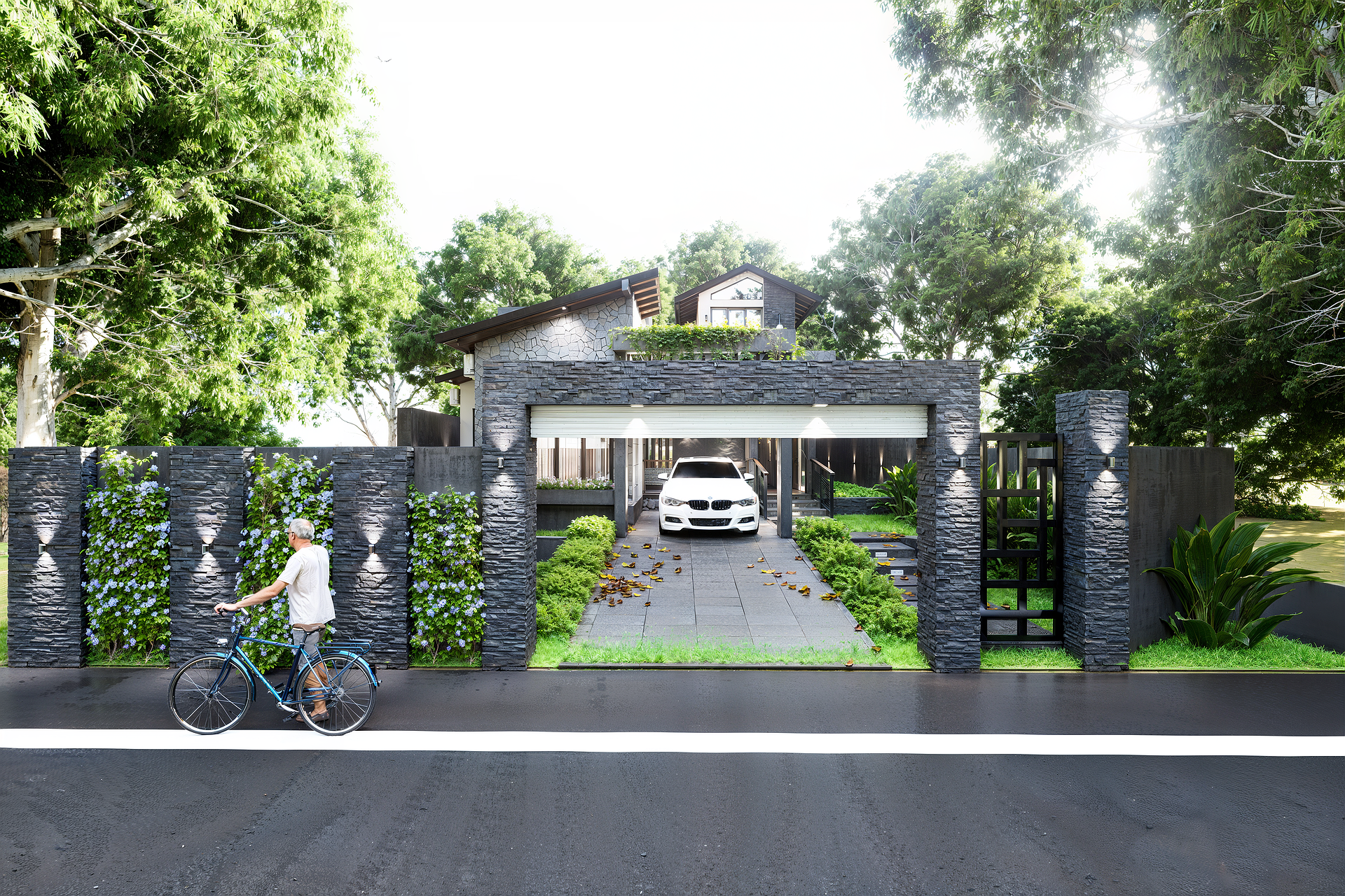 Gated Entrance & Boundary Wall