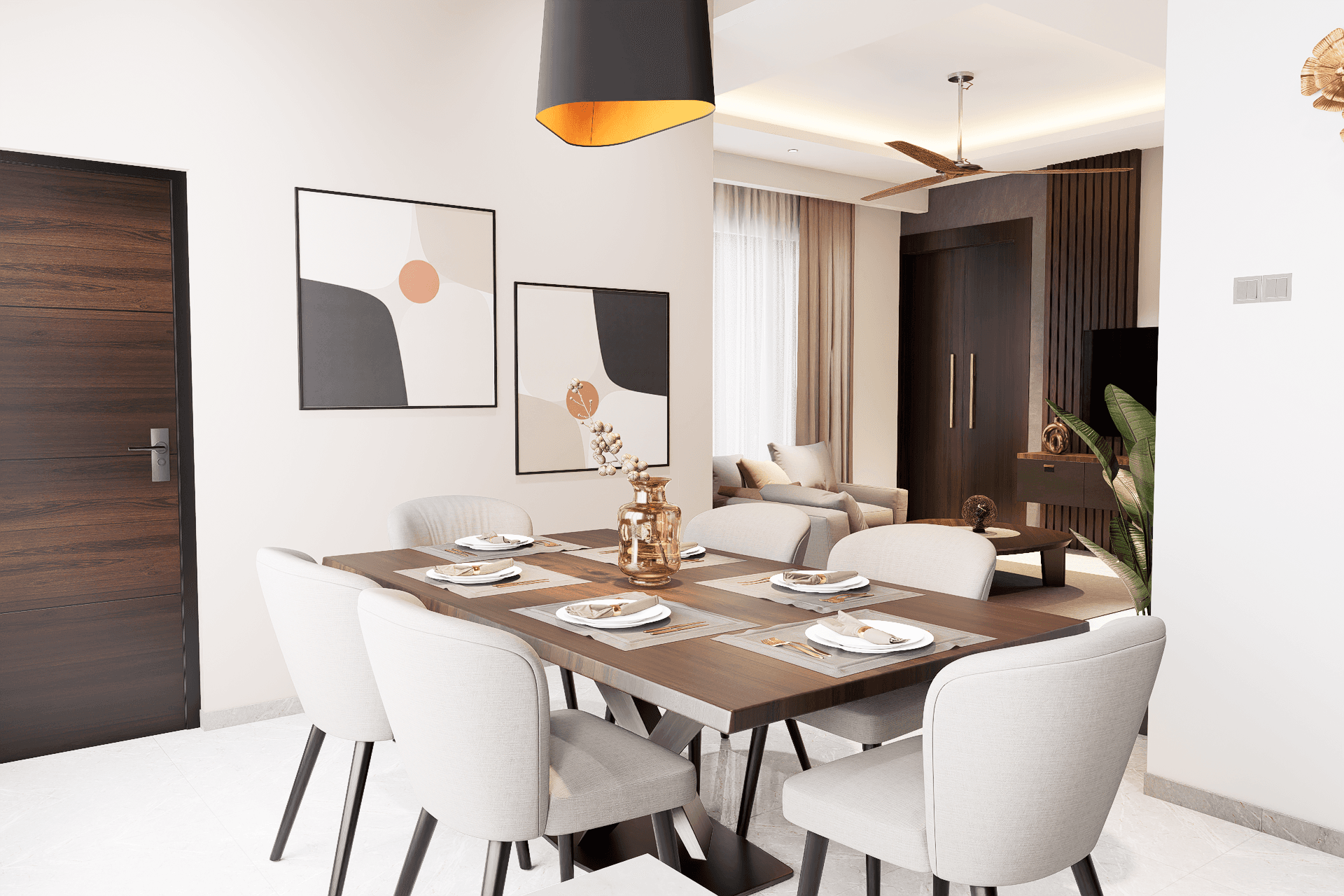 Dining Area with Lounge View