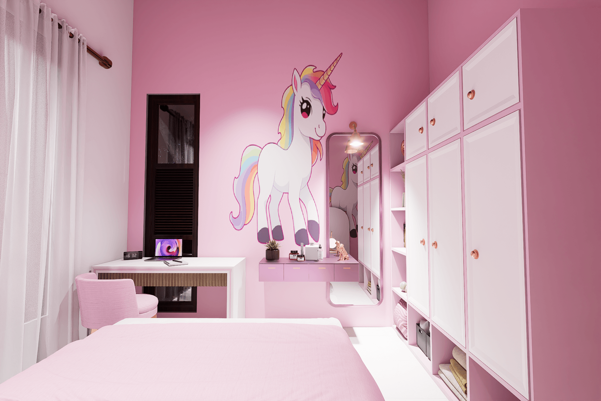 Kids' Bedroom — Study & Vanity