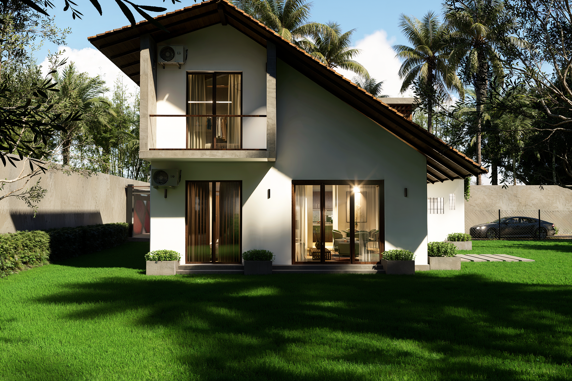 Twilight Side Elevation