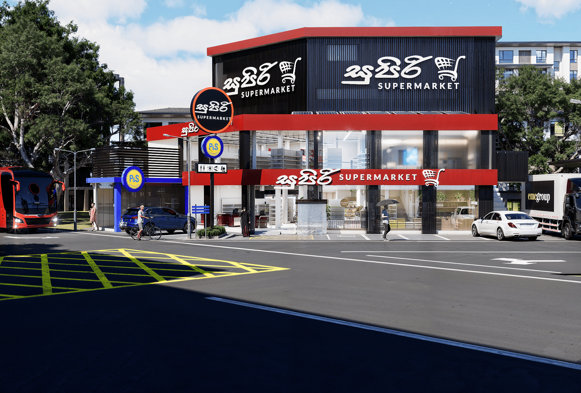 Supermarket Street Frontage