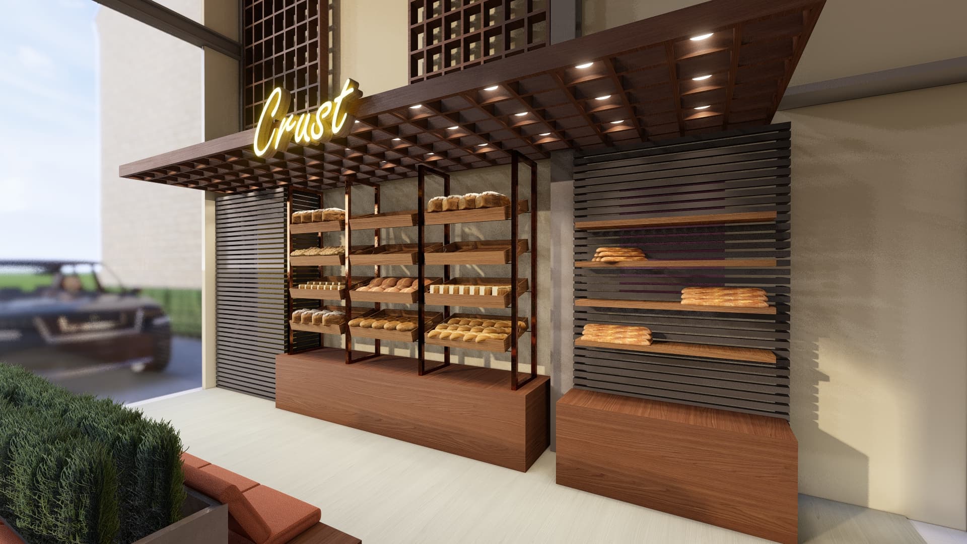 Bakery Shelving & Canopy